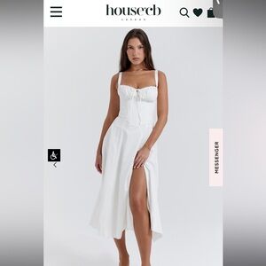 White Carmen Bustier Sundress